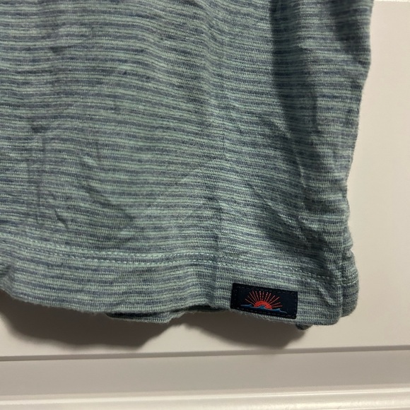 Faherty Striped Super Soft Polo Golf Shirt Classic Design - Picture 3 of 7